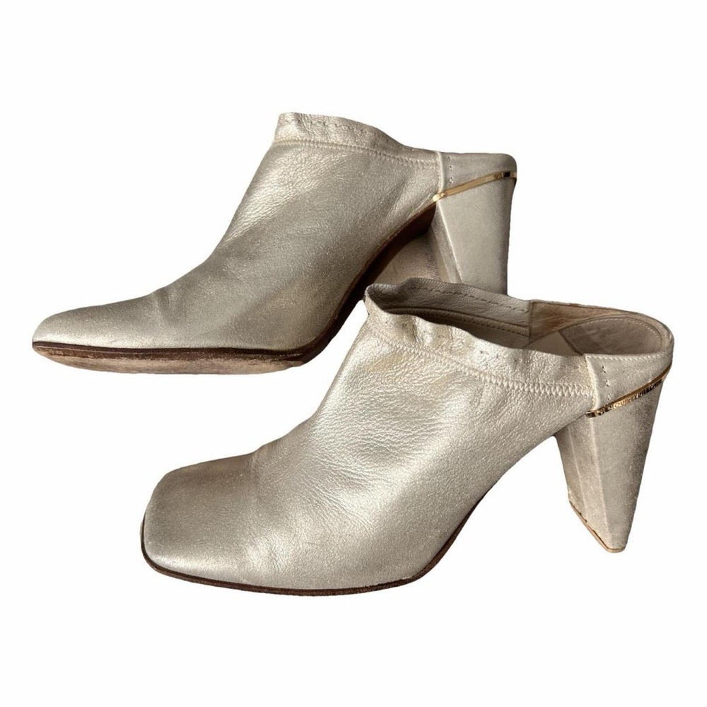 Louis Vuitton rare  leather mules